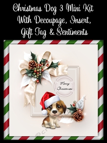 Christmas Dog 3 8x8 Mini Kit