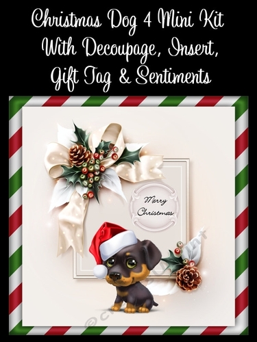 Christmas Dog 4 8x8 Mini Kit