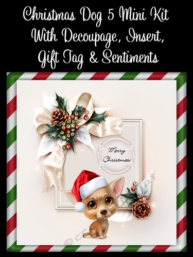 Christmas Dog 5 8x8 Mini Kit