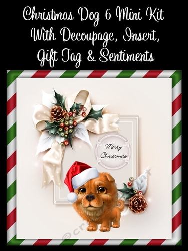 Christmas Dog 6 8x8 Mini Kit