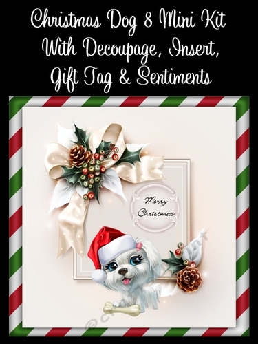 Christmas Dog 8 8x8 Mini Kit