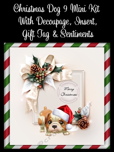 Christmas Dog 9 8x8 Mini Kit
