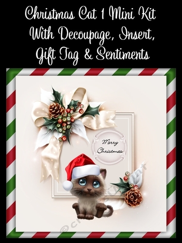 Christmas Cat 1 8x8 Mini Kit