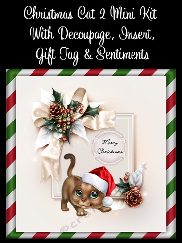 Christmas Cat 2 8x8 Mini Kit