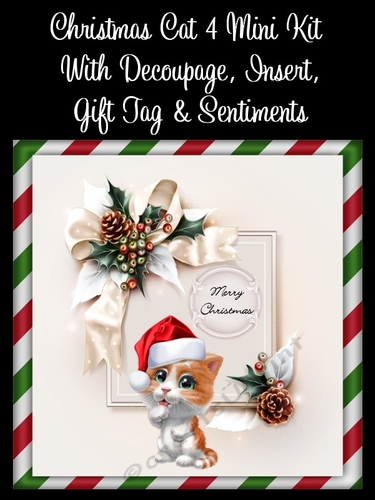 Christmas Cat 4 8x8 Mini Kit