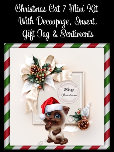Christmas Cat 7 8x8 Mini Kit