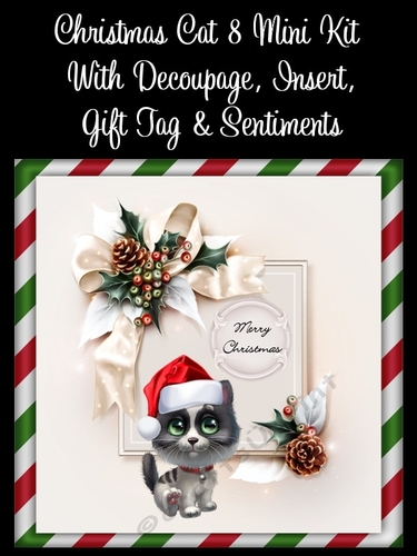Christmas Cat 8 8x8 Mini Kit