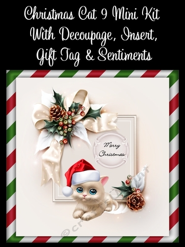 Christmas Cat 9 8x8 Mini Kit