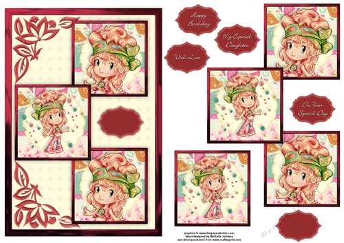 Groovy Girl Three Square Quick Card