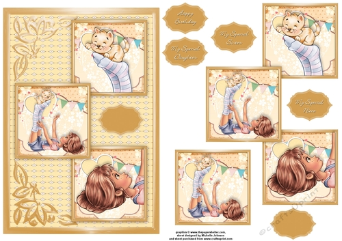 Kitty Aerobics Three Square Quick Card