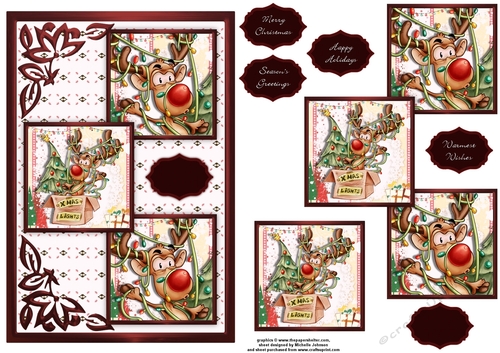 What A Mess Three Square Quick Card