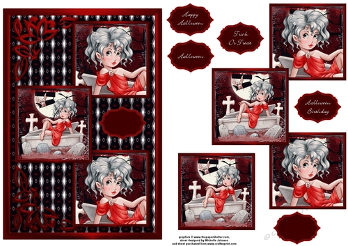 A Beauty To Die For Three Square Quick Card
