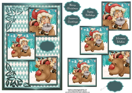 So Comfy And So Fluffy Three Square Quick Card
