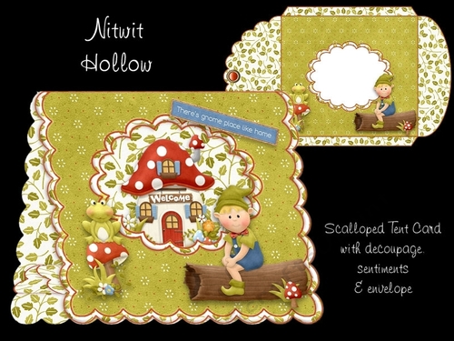 Nitwit Hollow Scalloped Tent Card Kit