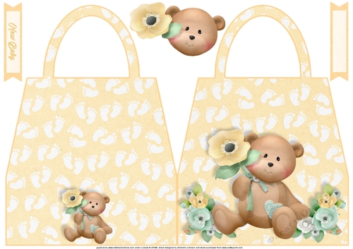 Gender Neutral Milestones Shaped Hand Bag Card 2