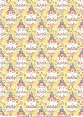 Clown with Birthday Cake Vellum