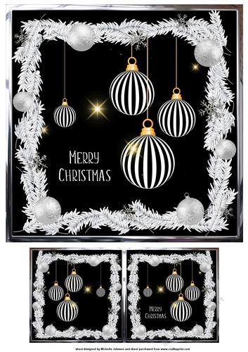 Christmas Baubles Quick Card