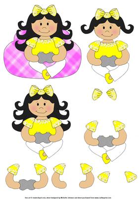 Gaming Girl Step by Step Also Has Matching Wobble Card