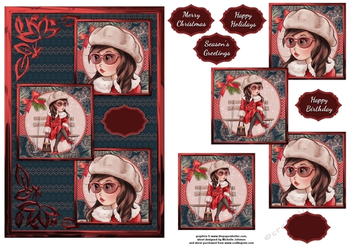 Snug But Stylish Three Square Quick Card