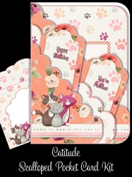 Catitude Scallop Pocket Card Kit