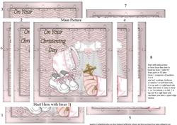 Girls Christening Spiral Edge Stacker
