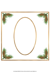 7.5 x 7.5 inch Christmas Insert Blank