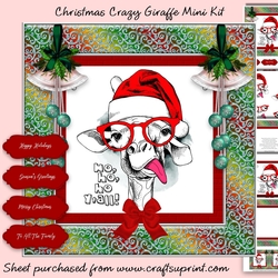 Christmas Crazy Giraffe Mini Kit