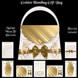 Golden Handbag Gift Bag Kit