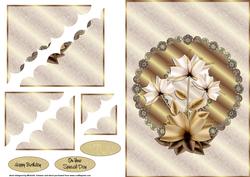 Coffee and Cream Deckle Edge Stacker