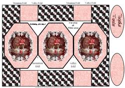 Together Forever Swans Octagon Pop-up Card