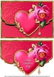 Royale Valentines Faux Envelope Card