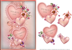 Pink Valentines Day Card