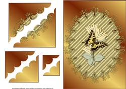 Pretty Butterflies Deckle Edge Stacker