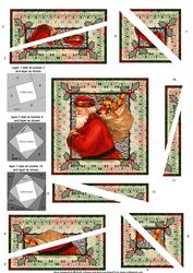 Santa and His Sack Spiral Edge Triangle Stacker