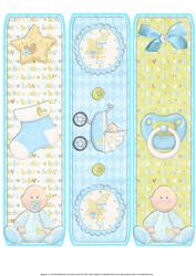Baby Boy Caucasian Bookmark