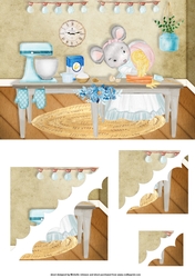 Little Baker Mouse Deckle Edge Stacker