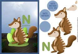 N Is For Numbut Card Front
