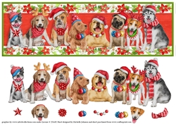 Christmas Dogs Large DL Card