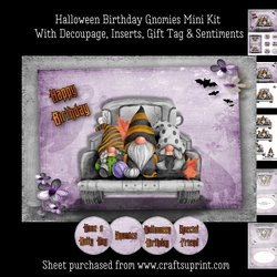 Halloween Birthday Gnomies Mini Kit