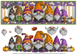 Halloween With My Gnomies Large DL Card