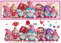 Valentines With My Gnomies Large DL Card