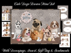 Cute Dogs Brown Mini Kit