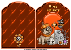 Halloween R.I.P Scalloped Top Quick Card