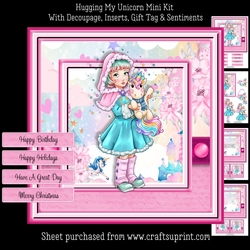 Hugging My Unicorn Mini Kit