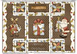 Believe in Santa Tri Fold Shutter Card