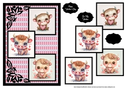 Ox Love Three Square Quick Card