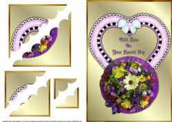 With Love Bouquet Deckle Edge Stacker