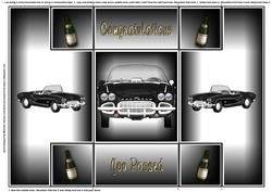 You Passed Black Tri Fold Step Shutter Card