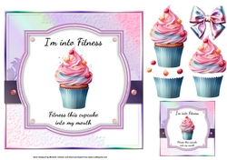 Im Into Fitness Cupcake Card 2