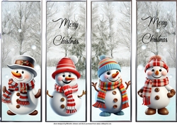 Christmas Snowman Bookmarks